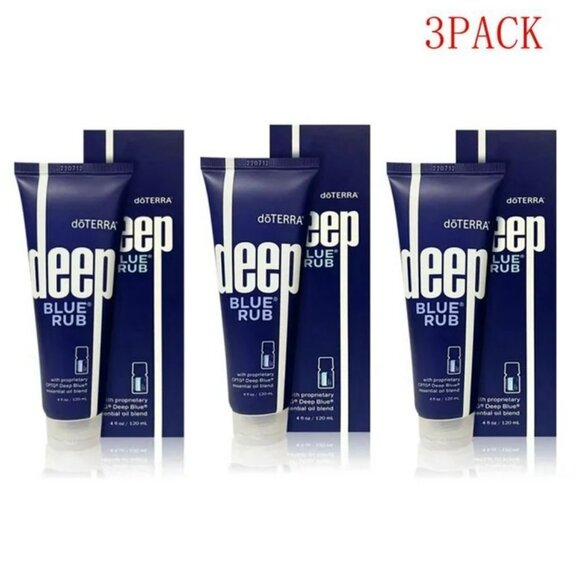 New Seal Deep Blu by DoTERRA Topical Friction Cream 4fl oz/120ml EXP 02/28-3PACK - Picture 1 of 7